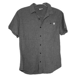 DC Skate Gray short sleeve button up shirt Size M